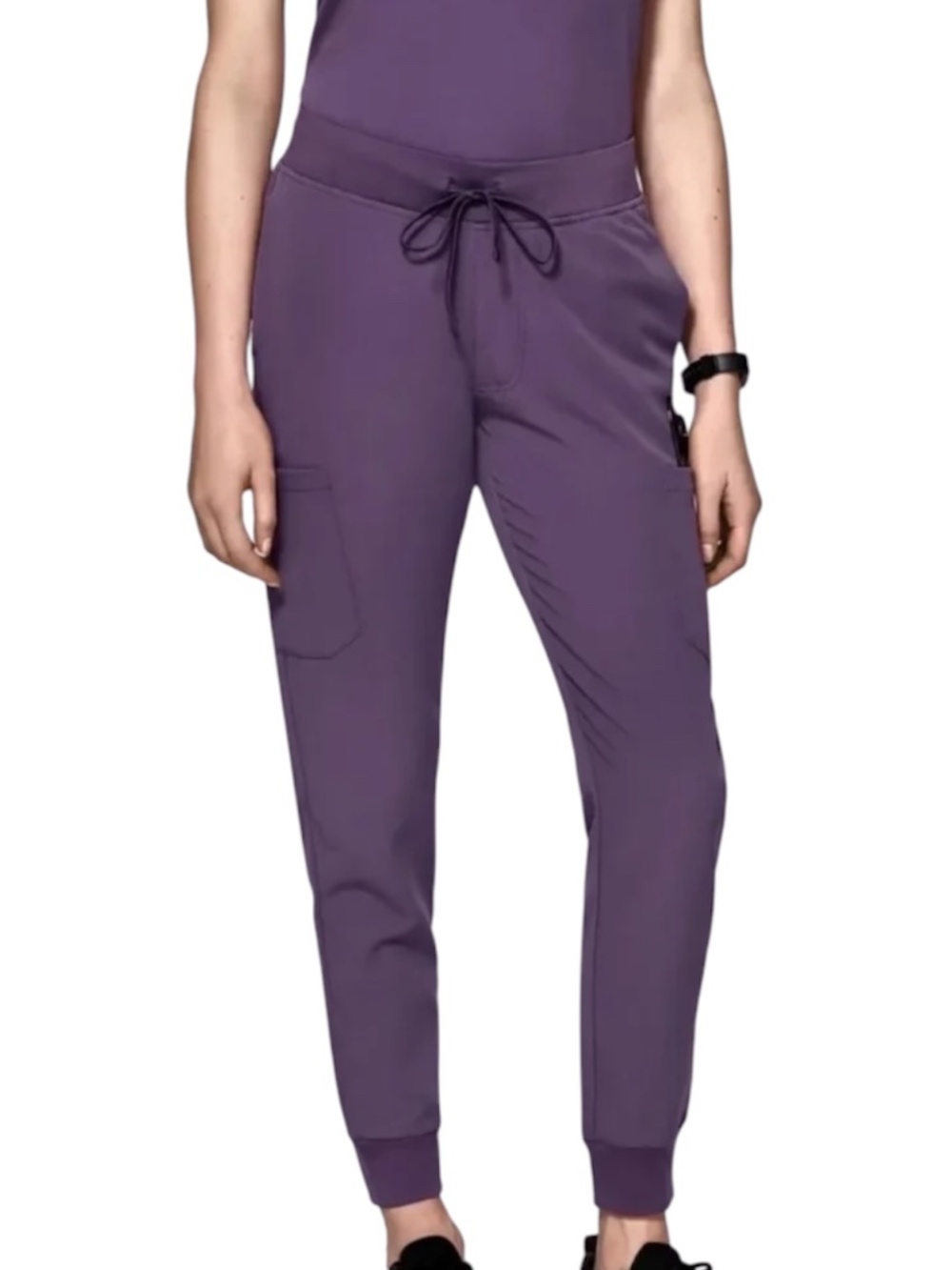 Mandala Purple Jogger Scrub Pants Women’s Size M